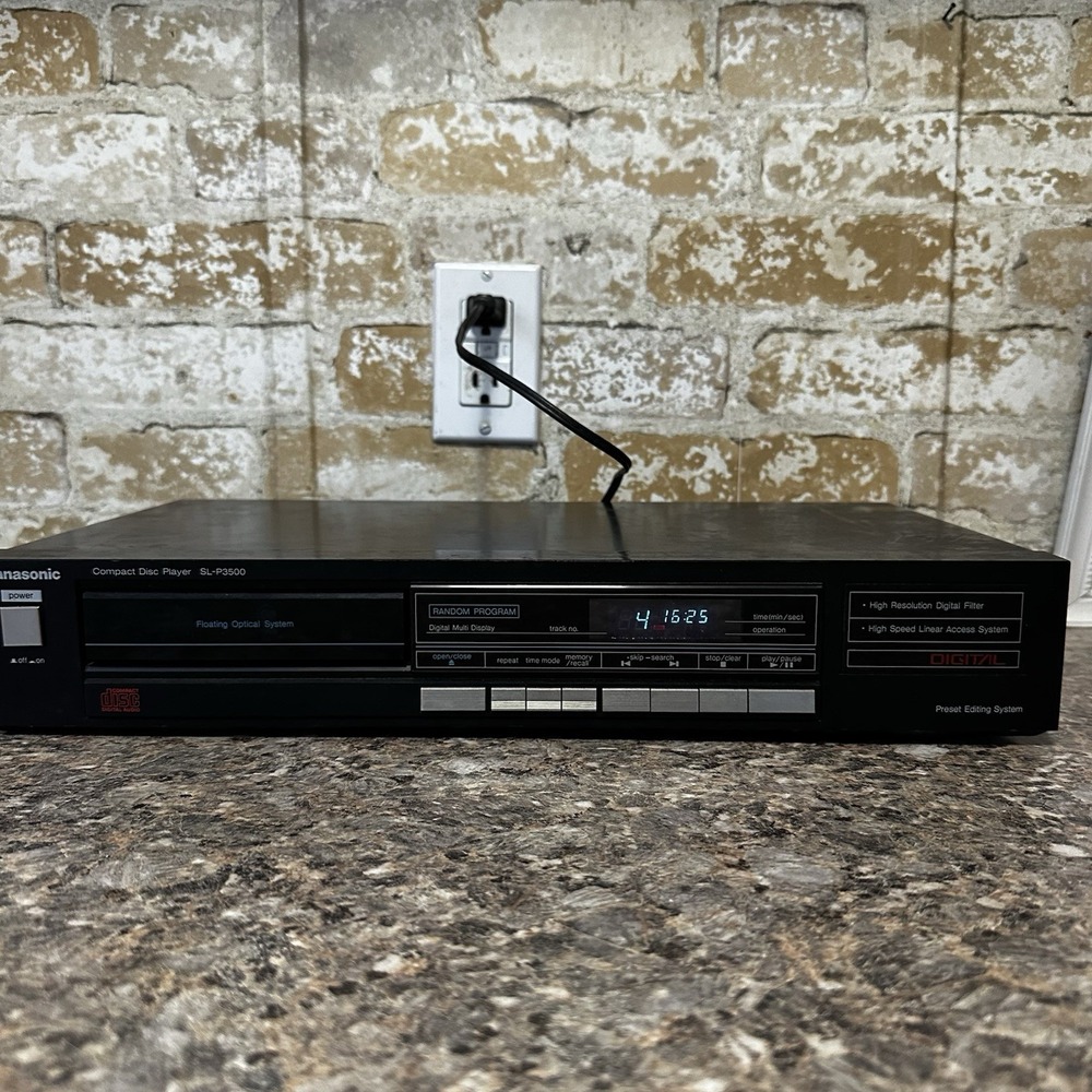 Panasonic SL-P3500 Single Disc CD Player Compact Disc Japan READ "tTested" 1988